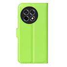 For OnePlus Ace 5 Pro Litchi Texture Horizontal Flip Leather Phone Case with Holder(Green) - 3