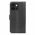 For OnePlus 13T Litchi Texture Horizontal Flip Leather Phone Case with Holder(Black) - 3