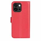 For OnePlus 13T Litchi Texture Horizontal Flip Leather Phone Case with Holder(Red) - 3