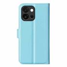 For OnePlus 13T Litchi Texture Horizontal Flip Leather Phone Case with Holder(Blue) - 3