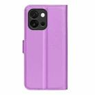 For OnePlus 13T Litchi Texture Horizontal Flip Leather Phone Case with Holder(Purple) - 3