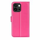 For OnePlus 13T Litchi Texture Horizontal Flip Leather Phone Case with Holder(Rose red) - 3