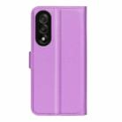 For OnePlus Nord 5 / Ace 5 Ultra Litchi Texture Horizontal Flip Leather Phone Case with Holder(Purple) - 3