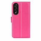 For OnePlus Nord 5 / Ace 5 Ultra Litchi Texture Horizontal Flip Leather Phone Case with Holder(Rose Red) - 3