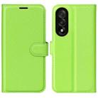 For OnePlus Nord 5 / Ace 5 Ultra Litchi Texture Horizontal Flip Leather Phone Case with Holder(Green) - 1