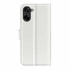 For OnePlus Nord CE5 / Ace 5 Racing Litchi Texture Horizontal Flip Leather Phone Case with Holder(White) - 3