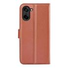 For OnePlus Nord CE5 / Ace 5 Racing Litchi Texture Horizontal Flip Leather Phone Case with Holder(Brown) - 3