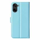 For OnePlus Nord CE5 / Ace 5 Racing Litchi Texture Horizontal Flip Leather Phone Case with Holder(Blue) - 3