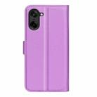For OnePlus Nord CE5 / Ace 5 Racing Litchi Texture Horizontal Flip Leather Phone Case with Holder(Purple) - 3