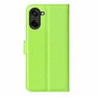 For OnePlus Nord CE5 / Ace 5 Racing Litchi Texture Horizontal Flip Leather Phone Case with Holder(Green) - 3