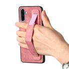 For Samsung Galaxy A36 Retro Wristband Holder Leather Back Phone Case(Pink) - 2
