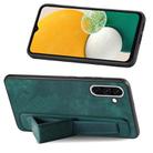 For Samsung Galaxy A56 5G Retro Wristband Holder Leather Back Phone Case(Green) - 3