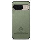 For Google Pixel 9 / 9 Pro Twill Fabric Leather Skin Back Phone Case(Green) - 2