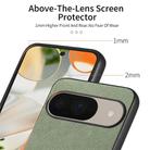 For Google Pixel 9 / 9 Pro Twill Fabric Leather Skin Back Phone Case(Green) - 3