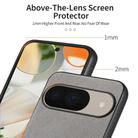 For Google Pixel 9 / 9 Pro Twill Fabric Leather Skin Back Phone Case(Gray) - 3