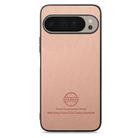 For Google Pixel 9 Pro XL Twill Fabric Leather Skin Back Phone Case(Pink) - 2