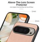For Google Pixel 9 Pro XL Twill Fabric Leather Skin Back Phone Case(Pink) - 3