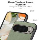 For Google Pixel 9 Pro XL Twill Fabric Leather Skin Back Phone Case(Green) - 3