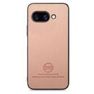 For Google Pixel 9a Twill Fabric Leather Skin Back Phone Case(Pink) - 2