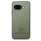For Google Pixel 9a Twill Fabric Leather Skin Back Phone Case(Green) - 2