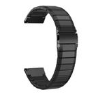 22mm Bamboo Joint  Bounce  Buckle Titanium Alloy Watch Band(Black) - 2