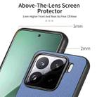 For Xiaomi 15 Twill Fabric Leather Skin Back Phone Case(Blue) - 3