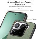 For Xiaomi 15 Twill Fabric Leather Skin Back Phone Case(Green) - 3