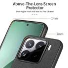For Xiaomi 15 Twill Fabric Leather Skin Back Phone Case(Black) - 3