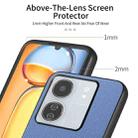 For Redmi 13C Twill Fabric Leather Skin Back Phone Case(Blue) - 3