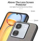 For Redmi 13C Twill Fabric Leather Skin Back Phone Case(Gray) - 3