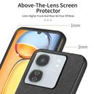 For Redmi 13C Twill Fabric Leather Skin Back Phone Case(Black) - 3