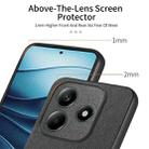 For Redmi Note 14 5G Twill Fabric Leather Skin Back Phone Case(Black) - 3