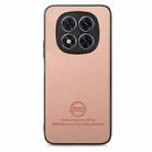 For Redmi Note 14 Pro+ 5G Twill Fabric Leather Skin Back Phone Case(Pink) - 2