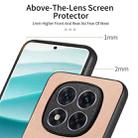 For Redmi Note 14 Pro+ 5G Twill Fabric Leather Skin Back Phone Case(Pink) - 3