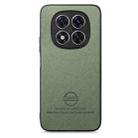 For Redmi Note 14 Pro+ 5G Twill Fabric Leather Skin Back Phone Case(Green) - 2