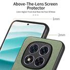 For Redmi Note 14 Pro+ 5G Twill Fabric Leather Skin Back Phone Case(Green) - 3