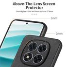 For Redmi Note 14 Pro+ 5G Twill Fabric Leather Skin Back Phone Case(Black) - 3