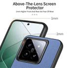 For Xiaomi 14T Twill Fabric Leather Skin Back Phone Case(Blue) - 3