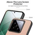 For Xiaomi 14T Twill Fabric Leather Skin Back Phone Case(Pink) - 3
