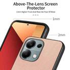For Redmi Note 13 Pro 4G Twill Fabric Leather Skin Back Phone Case(Pink) - 3
