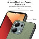 For Redmi Note 13 Pro 4G Twill Fabric Leather Skin Back Phone Case(Green) - 3