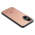 For Redmi Turbo 4 Pro Twill Fabric Leather Skin Back Phone Case(Pink) - 3