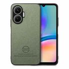 For Redmi Turbo 4 Pro Twill Fabric Leather Skin Back Phone Case(Green) - 1