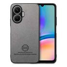 For Redmi Turbo 4 Pro Twill Fabric Leather Skin Back Phone Case(Gray) - 1