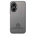 For Redmi Turbo 4 Pro Twill Fabric Leather Skin Back Phone Case(Gray) - 2