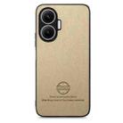 For Redmi Turbo 4 Pro Twill Fabric Leather Skin Back Phone Case(Khaki) - 2