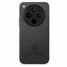 For OPPO Find X8 Twill Fabric Leather Skin Back Phone Case(Black) - 2