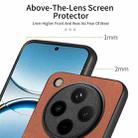 For OPPO Find X8 Pro Twill Fabric Leather Skin Back Phone Case(Brown) - 3