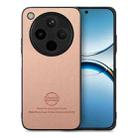 For OPPO Find X8 Pro Twill Fabric Leather Skin Back Phone Case(Pink) - 1