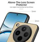 For OPPO Find X8 Pro Twill Fabric Leather Skin Back Phone Case(Khaki) - 3